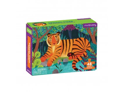 Puzzle mini - Tygr bengálský (48 dílků)