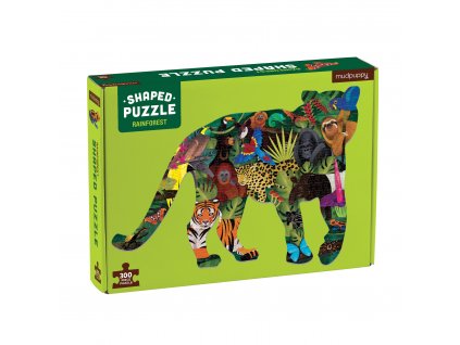 Tvarované puzzle - Dažďový prales (300 ks)