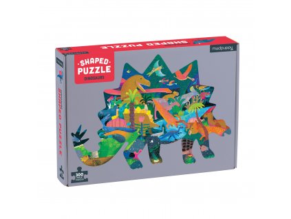 Tvarované puzzle - Dinosaury (300 ks)