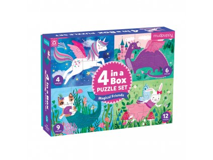 Puzzle 4 v 1 - Přátelé