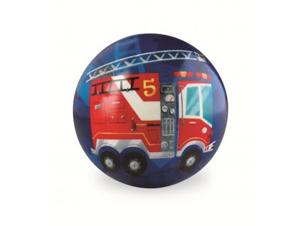 9857 mic 10 cm hasicske auto play ball 10 cm fire truck