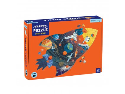 Tvarované puzzle - Vesmír (300 dílků)