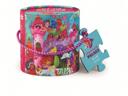 Puzzle mini tubus - Palác mořský panen (24 dílků)