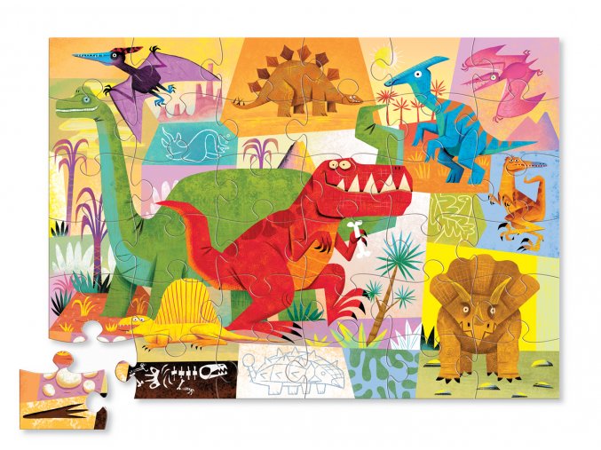 Puzzle - Dinosauři (36 ks) / Shaped Puzzle Dinosaur (36 pc)