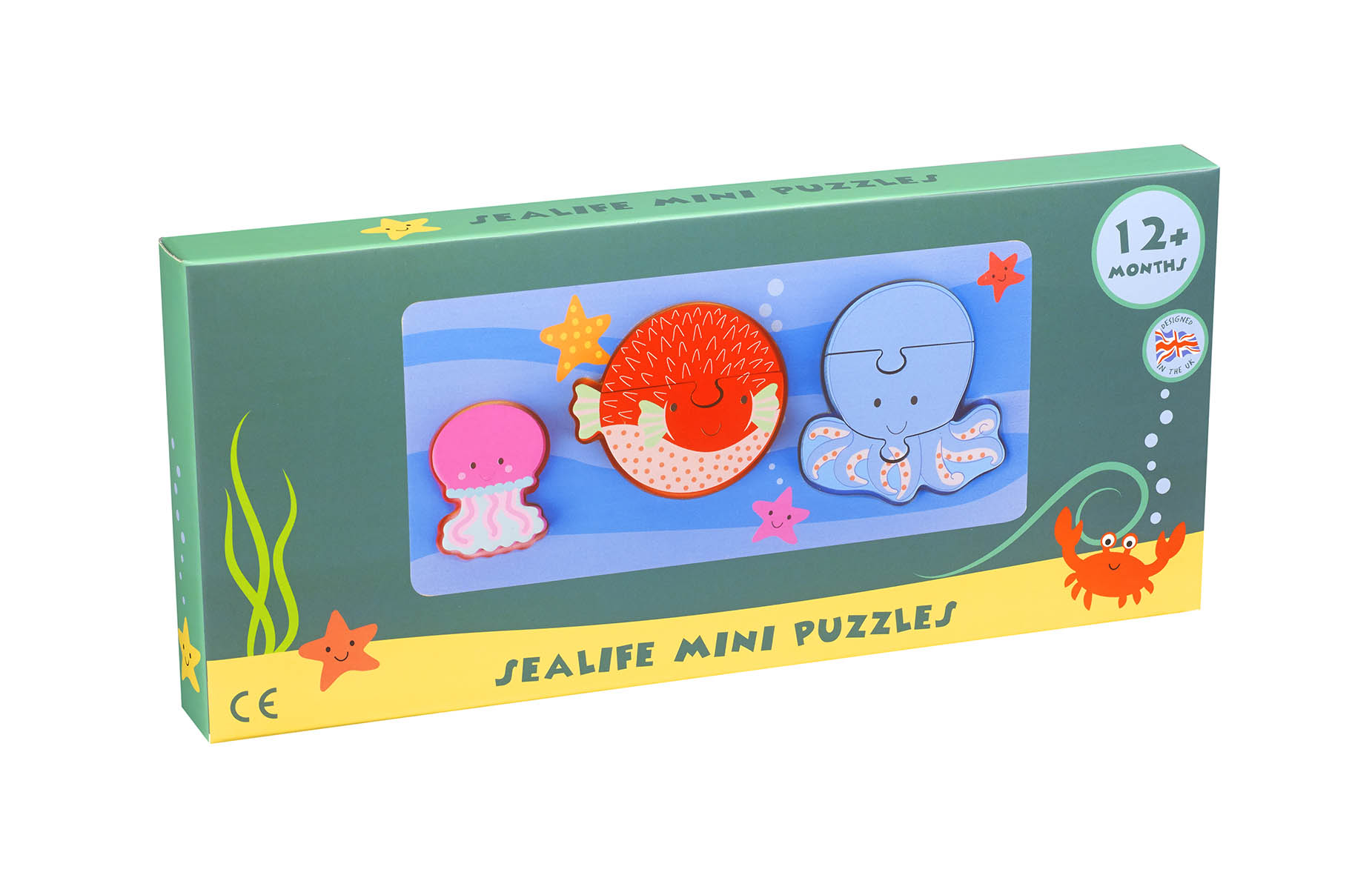 Orange Tree Toys Dřevěné mini puzzle - Mořský svět