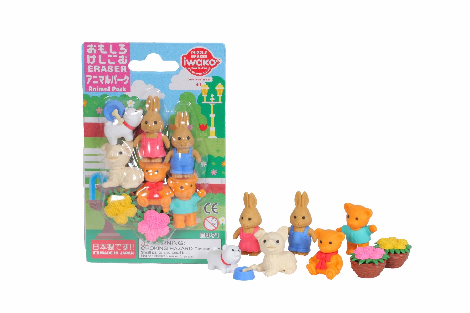 Iwako Gumy set - Animal Park (9 ks)