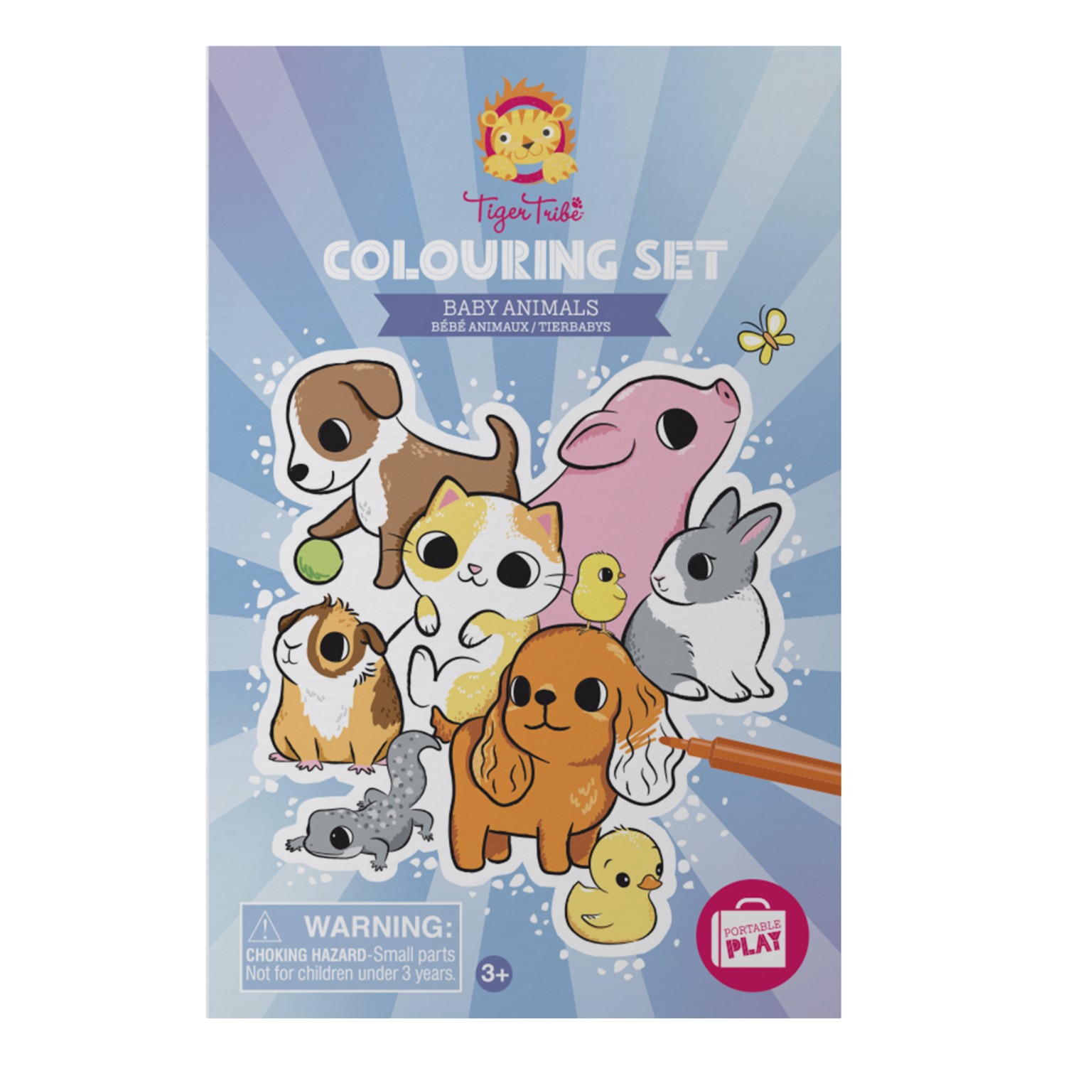 Tiger Tribe Colouring Set - Zvířecí mláďatka