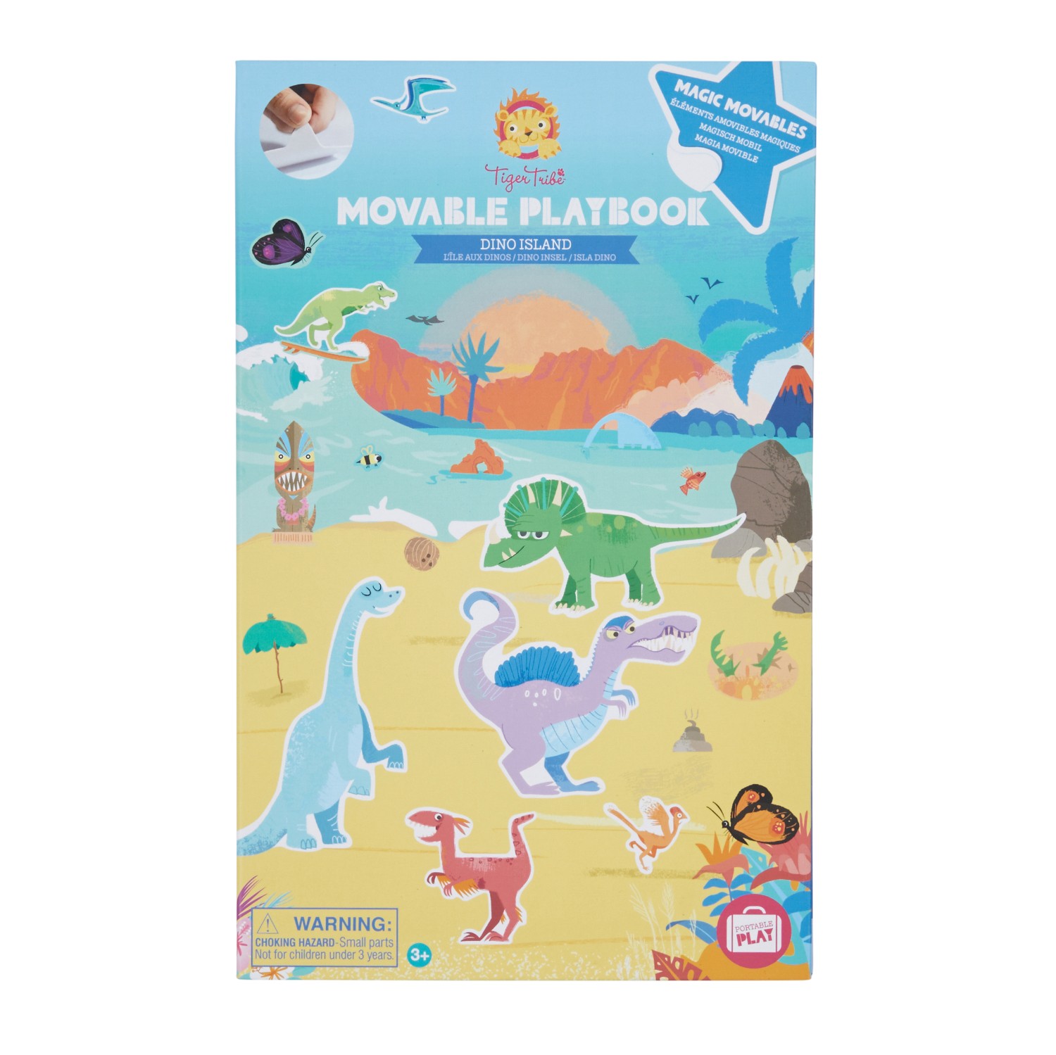Levně Tiger Tribe Movable Playbook - Ostrov dinosaurů