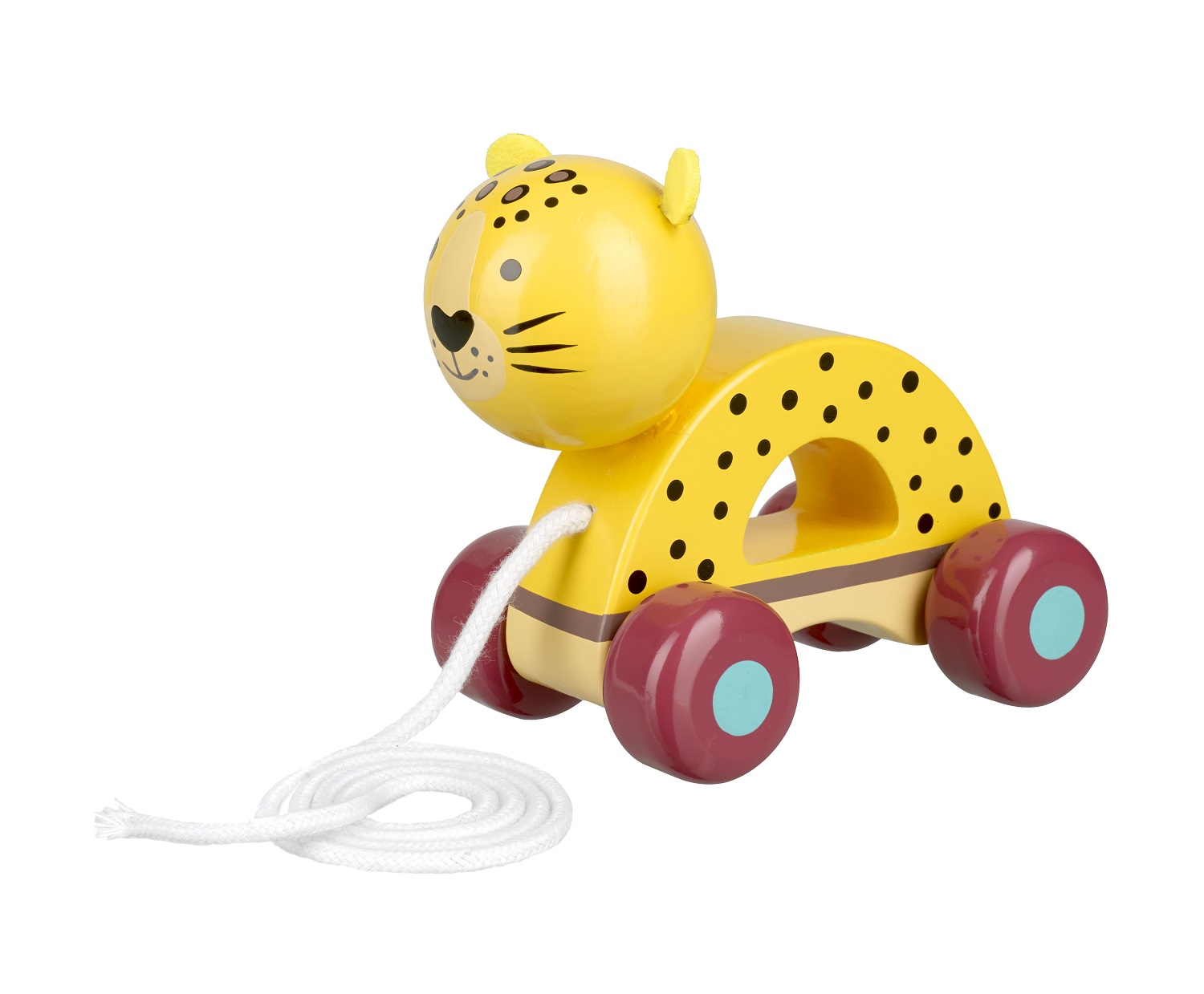 Levně Orange Tree Toys Tahací hračka - Leopard