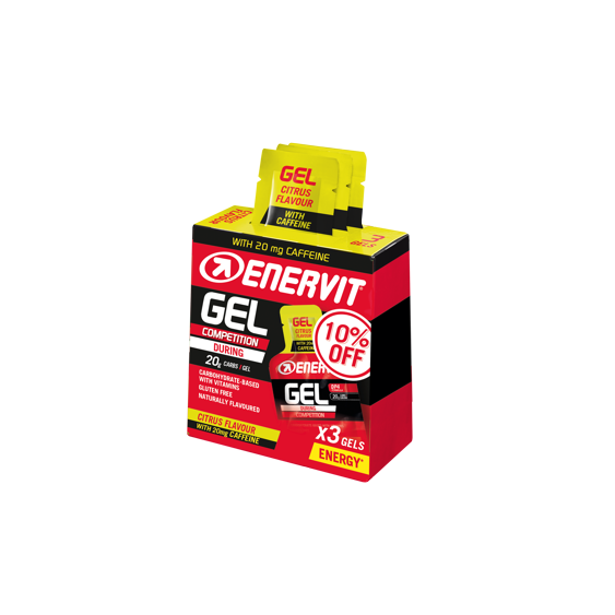 Enervit Gel s kofeinem citrus 3x25ml