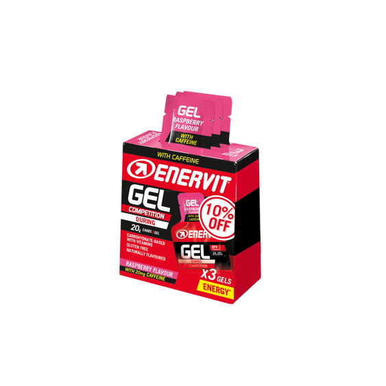 Enervit Gel s kofeinem malina 3x25ml