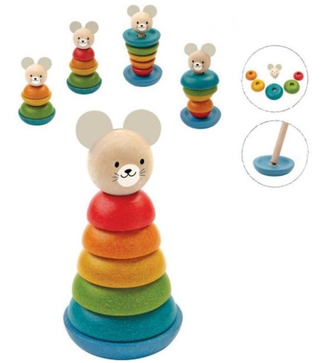 Levně Plan Toys Stohovací myš