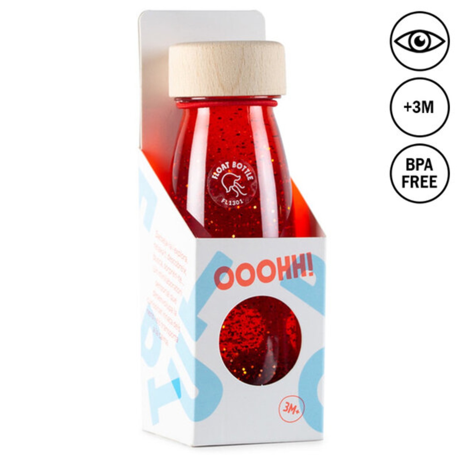 Petit Boum Plovoucí lahev ČERVENÁ (Red) 250 ml