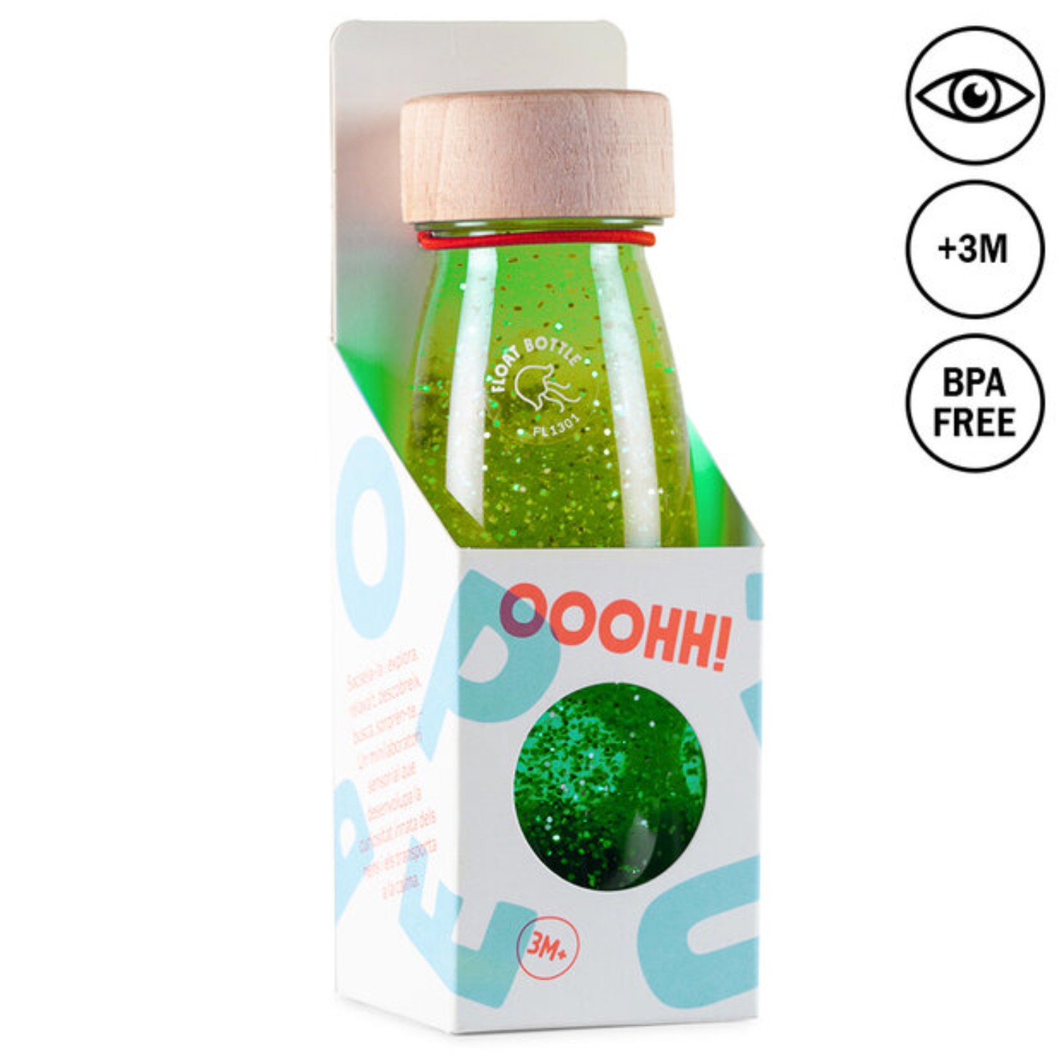 Petit Boum Plovoucí lahev ZELENÁ (Green) 250 ml