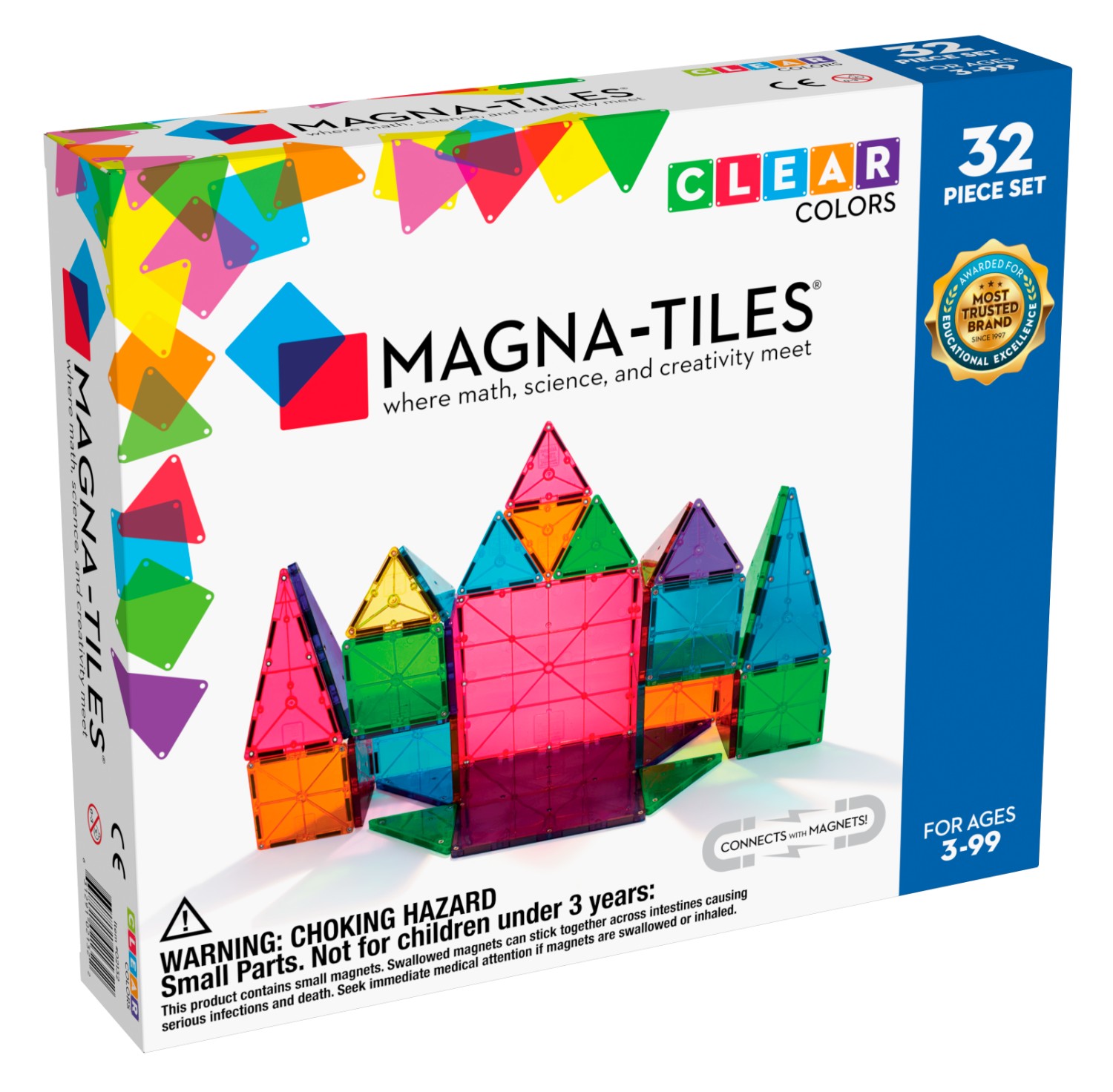 Valtech Magna Tiles - Průhledná (32ks)