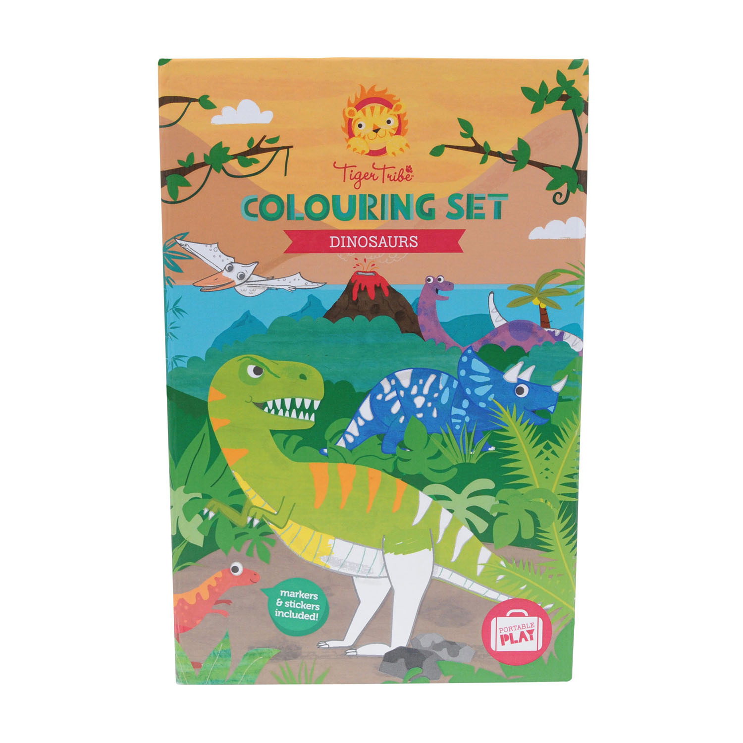 Levně Tiger Tribe Colouring Set - Dinosauři