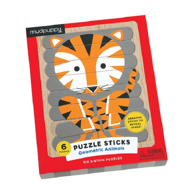 Levně Mudpuppy Puzzle Sticks - Zvířata (24 dílků)
