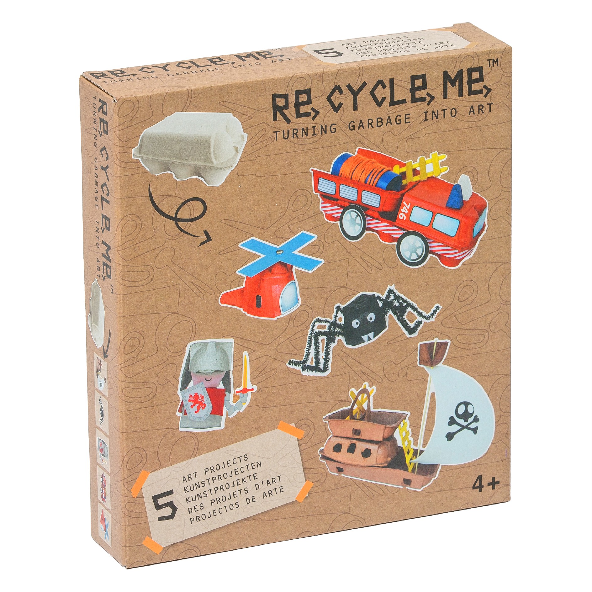 Fun2 Give Re-cycle-me - set pro kluky - Krabička na vajíčka