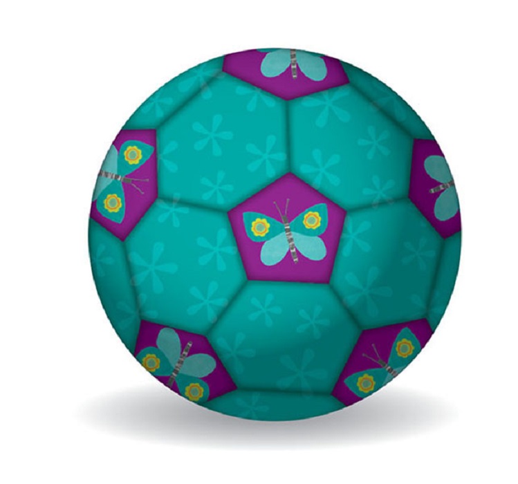 Crocodile Creek Fotbalový míč 18 cm - Motýli
