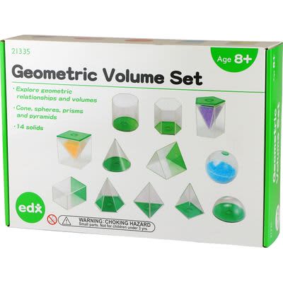 Levně EDX Education 8cm Geometric Volume Set (14)