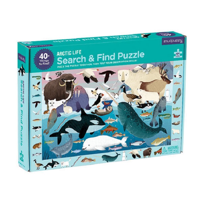 Mudpuppy Puzzle hledej a najdi - Arktický život (64)