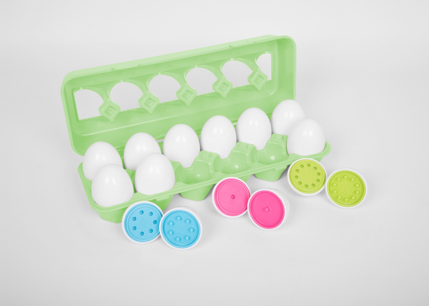 TickiT Smyslové barevné počítací vajíčka (12 ks)