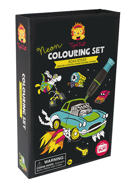 Tiger Tribe Neon Colouring Set - Hvězda silnic