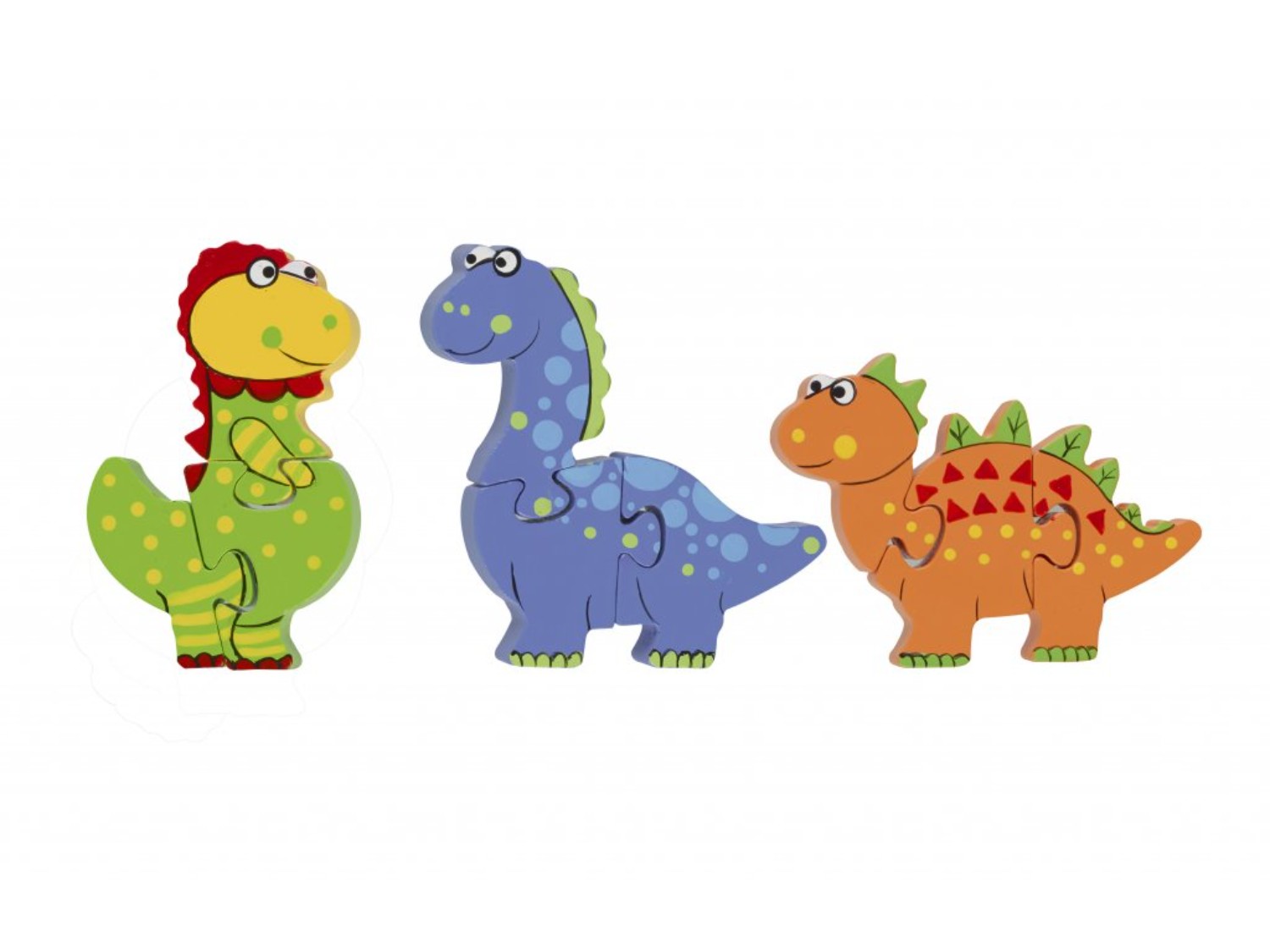 Orange Tree Toys Dřevěné mini puzzle - Dinosauři