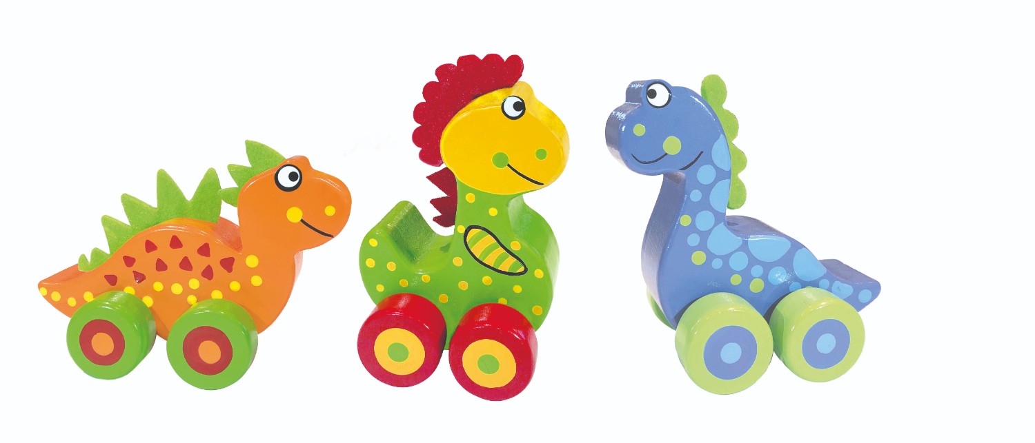 Orange Tree Toys Moji první - Dřevění dinosauři (3ks)