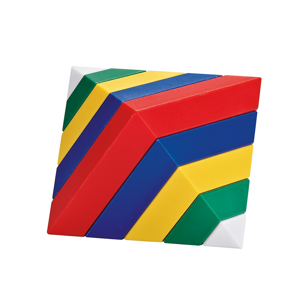 Kebo Toys Wedge-it - Skládací pyramida - základní barvy (15 dílků)