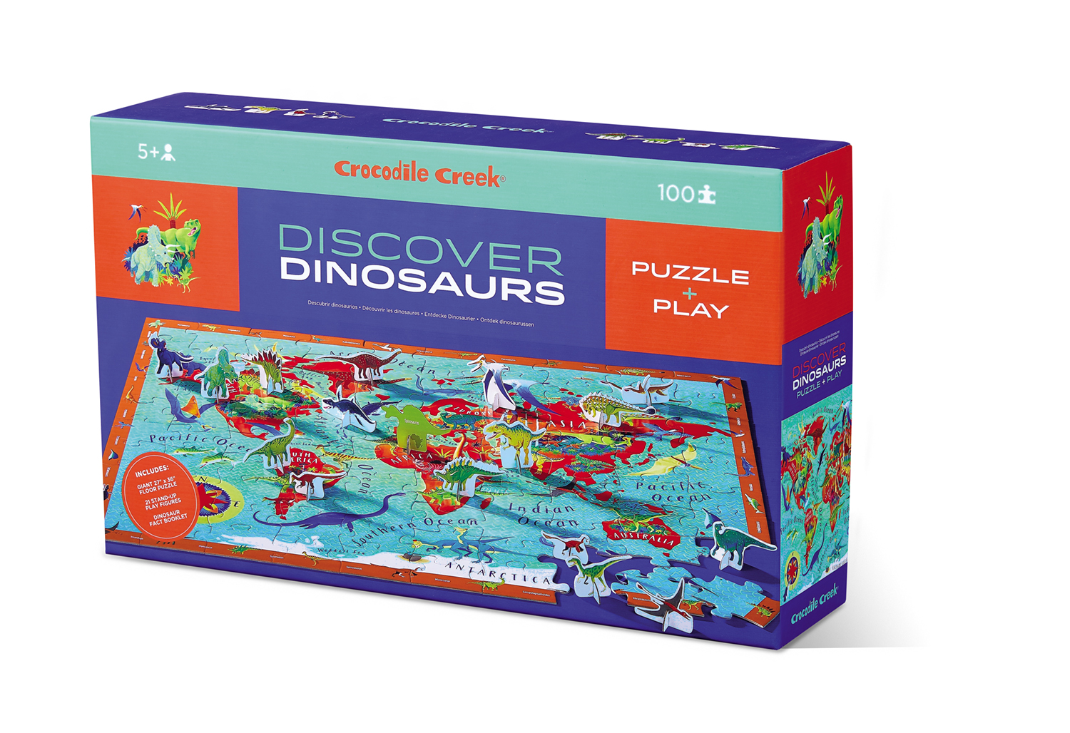 Crocodile Creek Discover Puzzle Dinosauři (100 ks)