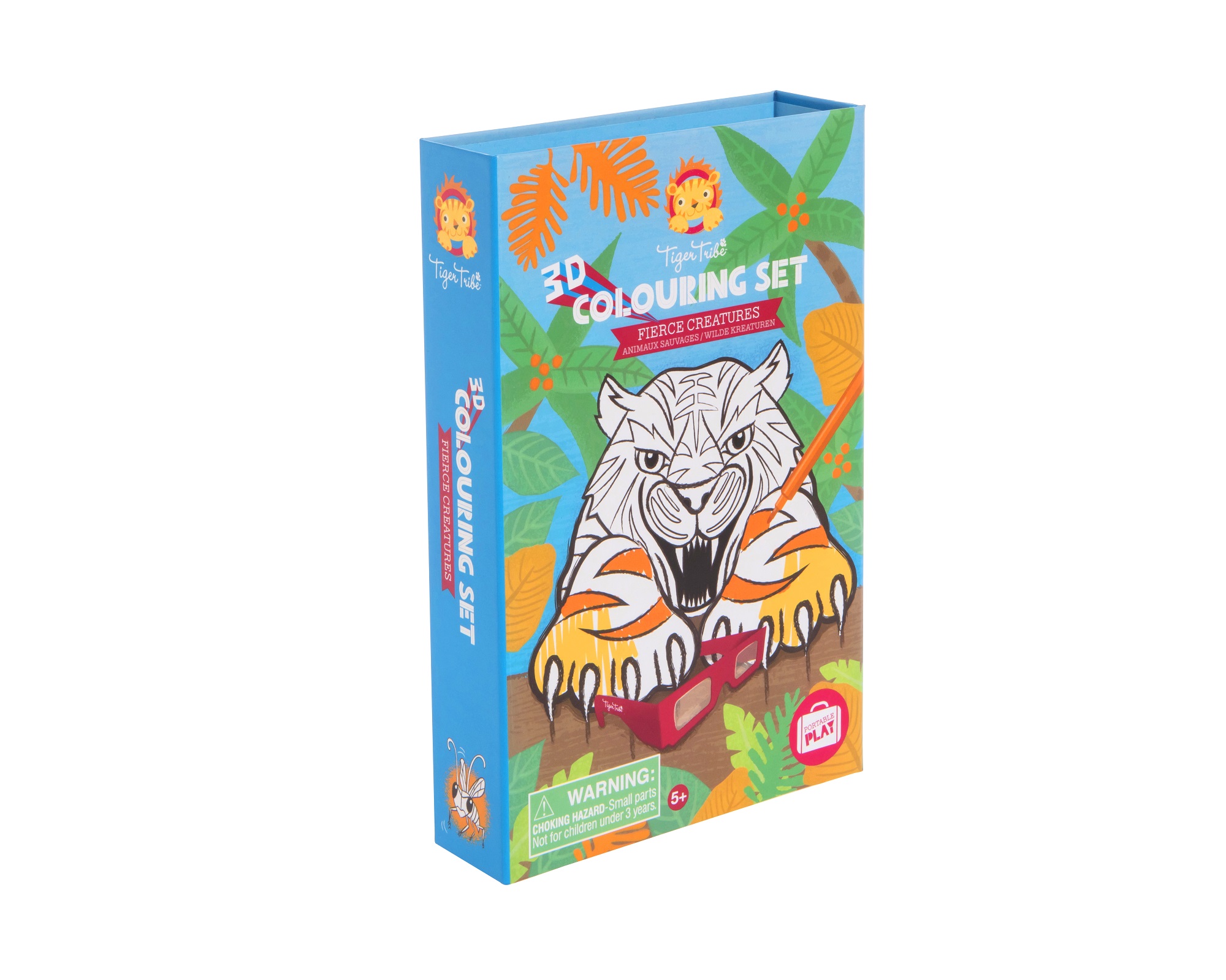 Levně Tiger Tribe 3D Colouring Set - Fierce Creatures