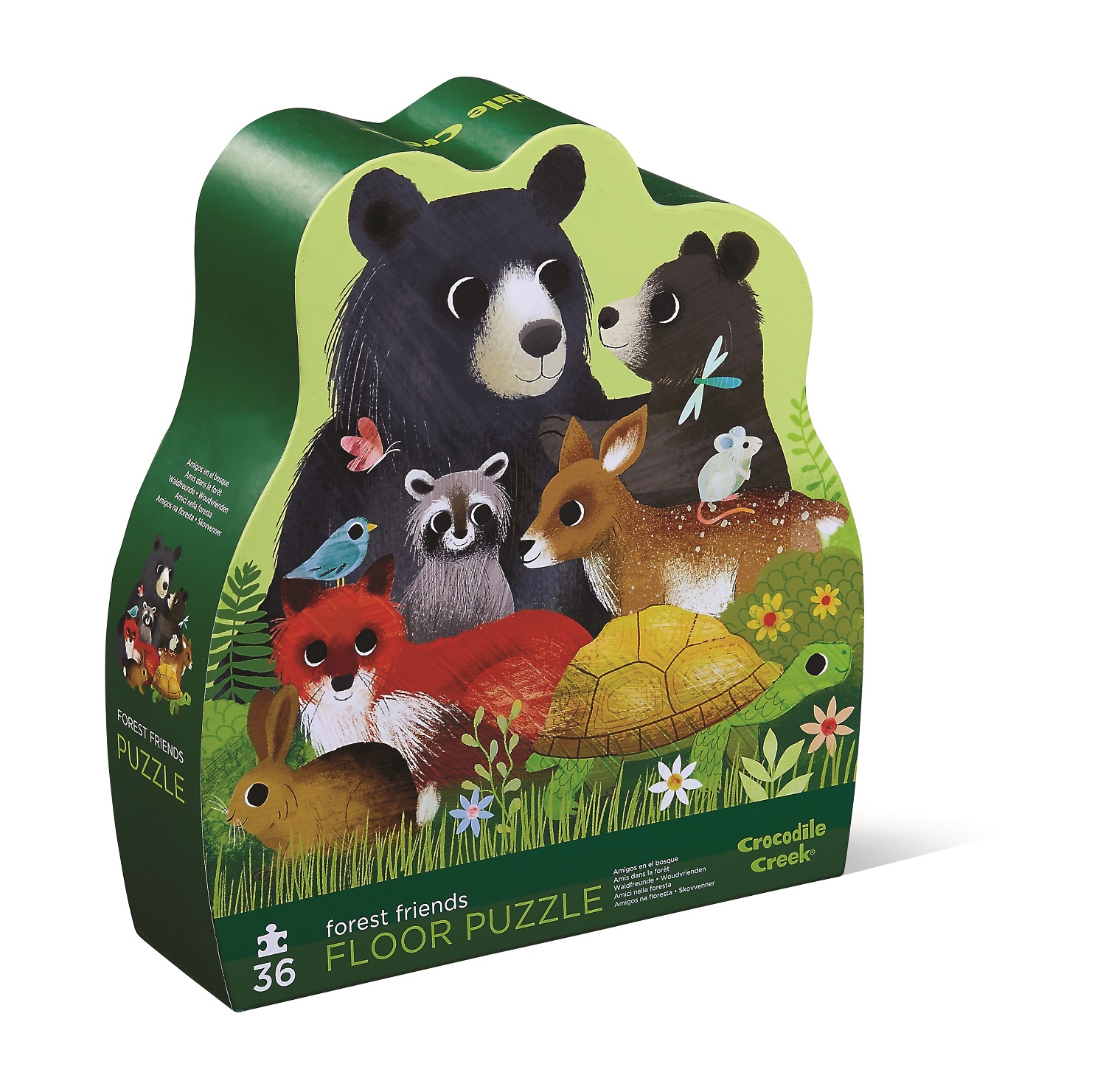 Crocodile Creek Puzzle – Přátelé z lesa (36 ks) / Shaped Puzzle – Forest Friends ( 36 pc)