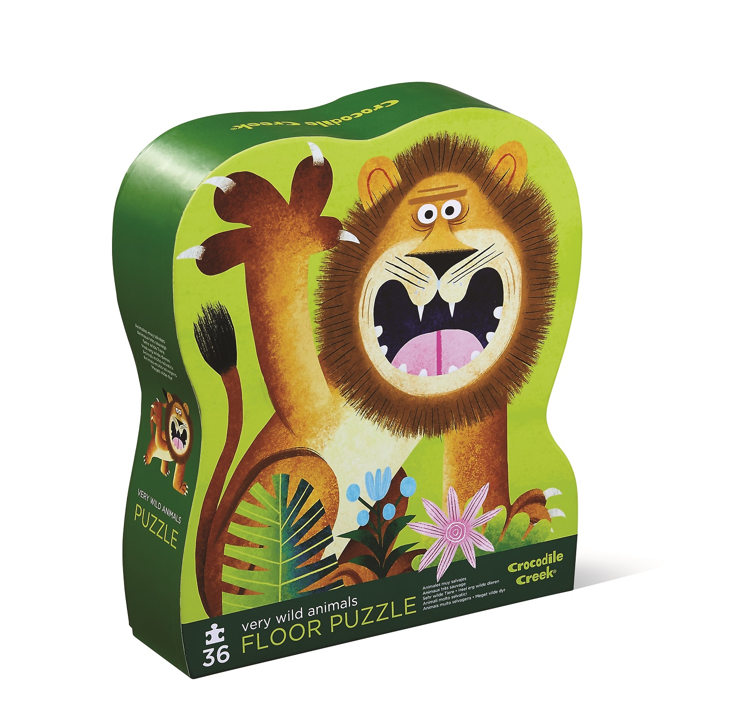 Crocodile Creek Puzzle – Divoká zvířata (36 ks) / Shaped Puzzle – Very Wild Animals (36 pc)