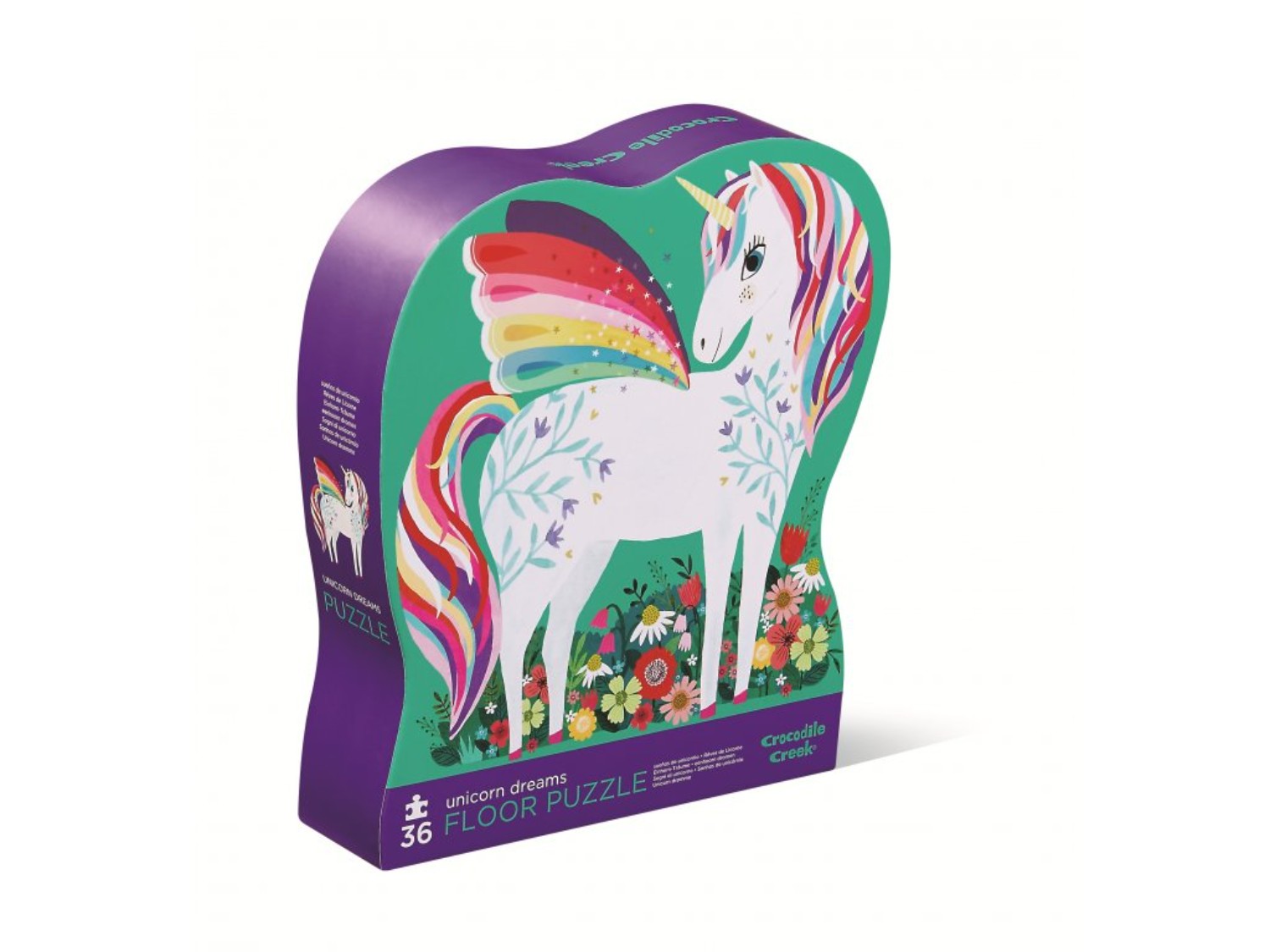 Crocodile Creek Puzzle – Sny jednorožce (36 ks) / Shaped Puzzle – Unicorn Dreams (36 pc)