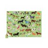 crocodile creek 100piece puzzle in canister with 36 wonderful horses puzzles 80542 zoom