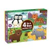 Puzzle 4 v 1- Zvieratká sveta /Puzzle 4 in a box Animals of the World