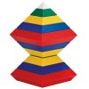 Stavebnice Wedge-it - Skládací pyramida - základní barvy (15 dílků)