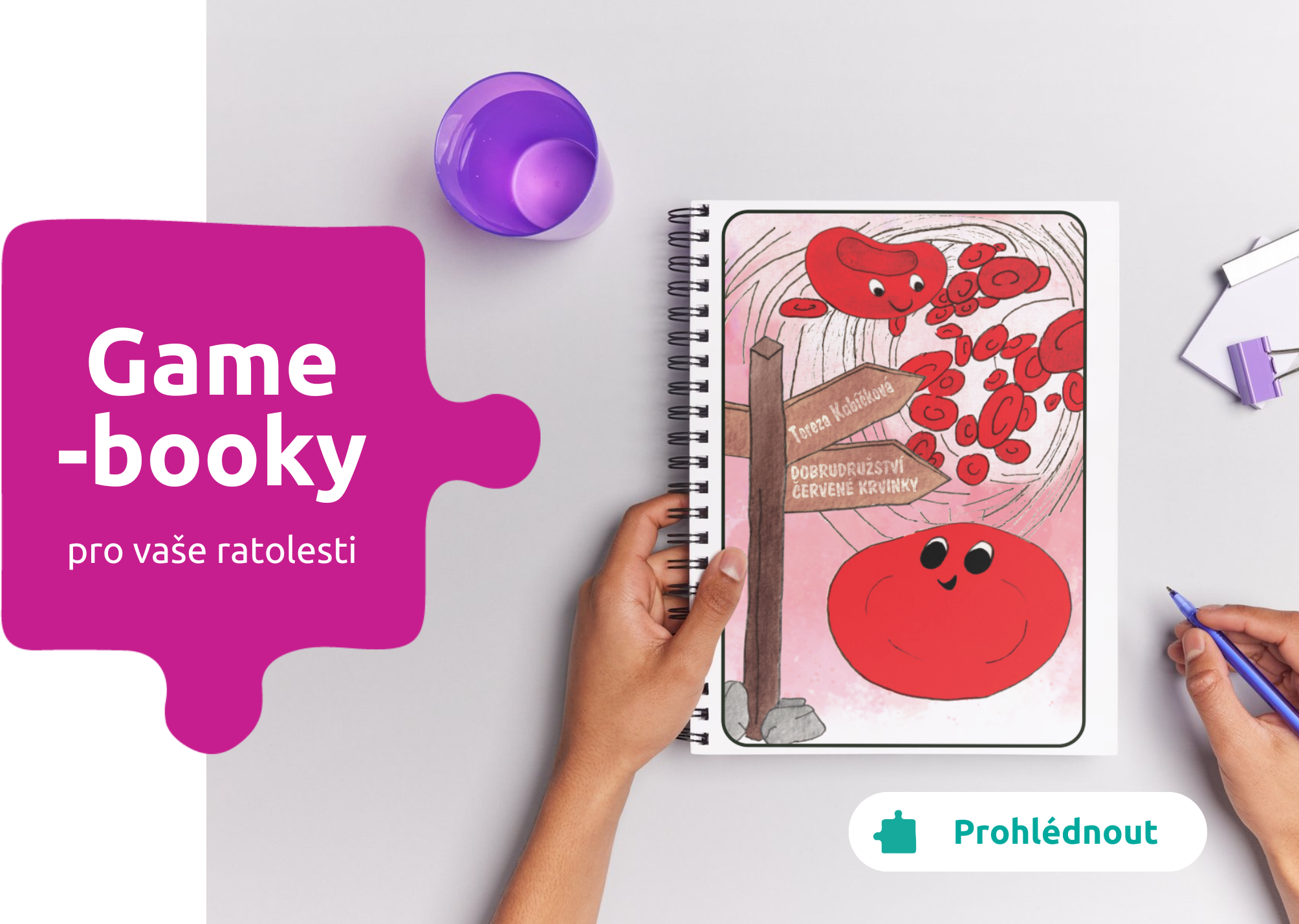 Gamebooky pro děti - vzdělávací hry pro děti na doma, na ven, do škol i školek