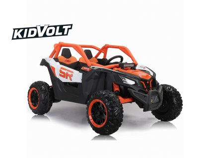 9124 1 detska elektricka buggy super 66 4x75w oranzova