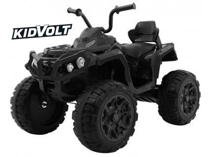 7448 detska elektricka ctyrkolka atv dalkovy ovladac 2x45w cerna