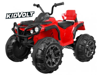 7451 detska elektricka ctyrkolka atv dalkovy ovladac 2x45w cervena