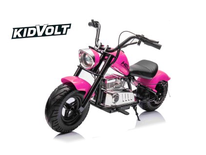 9208 detska elektricka motorka chopper warrior 350w ruzova