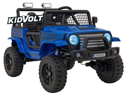 9049 detske elektricke terenni auticko off road 4x4 4x35w modra