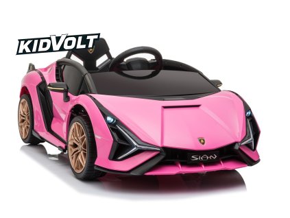8483 2 detske sportovni auticko lamborghini sian ruzova