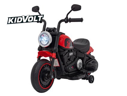 8456 5 detsky elektricky chopper motorka faster cervena