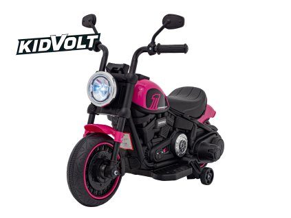 8453 5 detsky elektricky chopper motorka faster ruzova