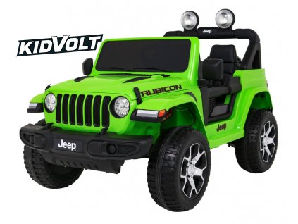 6830 elektricke auto pro deti jeep wrangler rubicon zelena