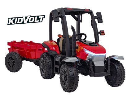 8348 2 elektricky traktor s valnikem pro deti blast 206 2x200w cervena