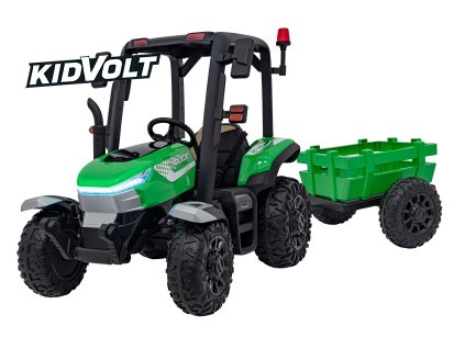 8354 elektricky traktor s valnikem pro deti blast 206 2x200w zelena